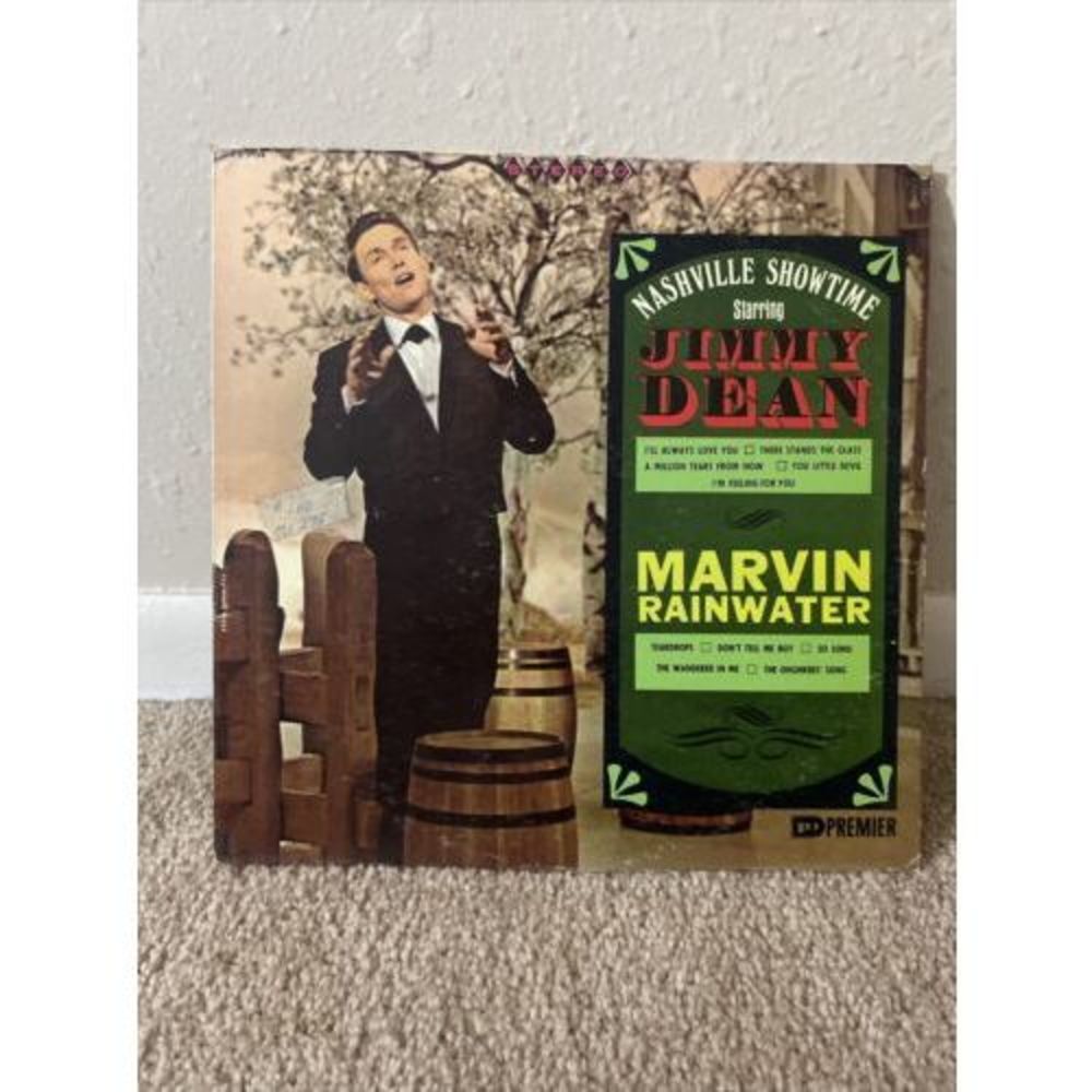 JIMMY DEAN MARVIN RAINWATER NASHVILLE SHOWTIME  VINYL LP VG